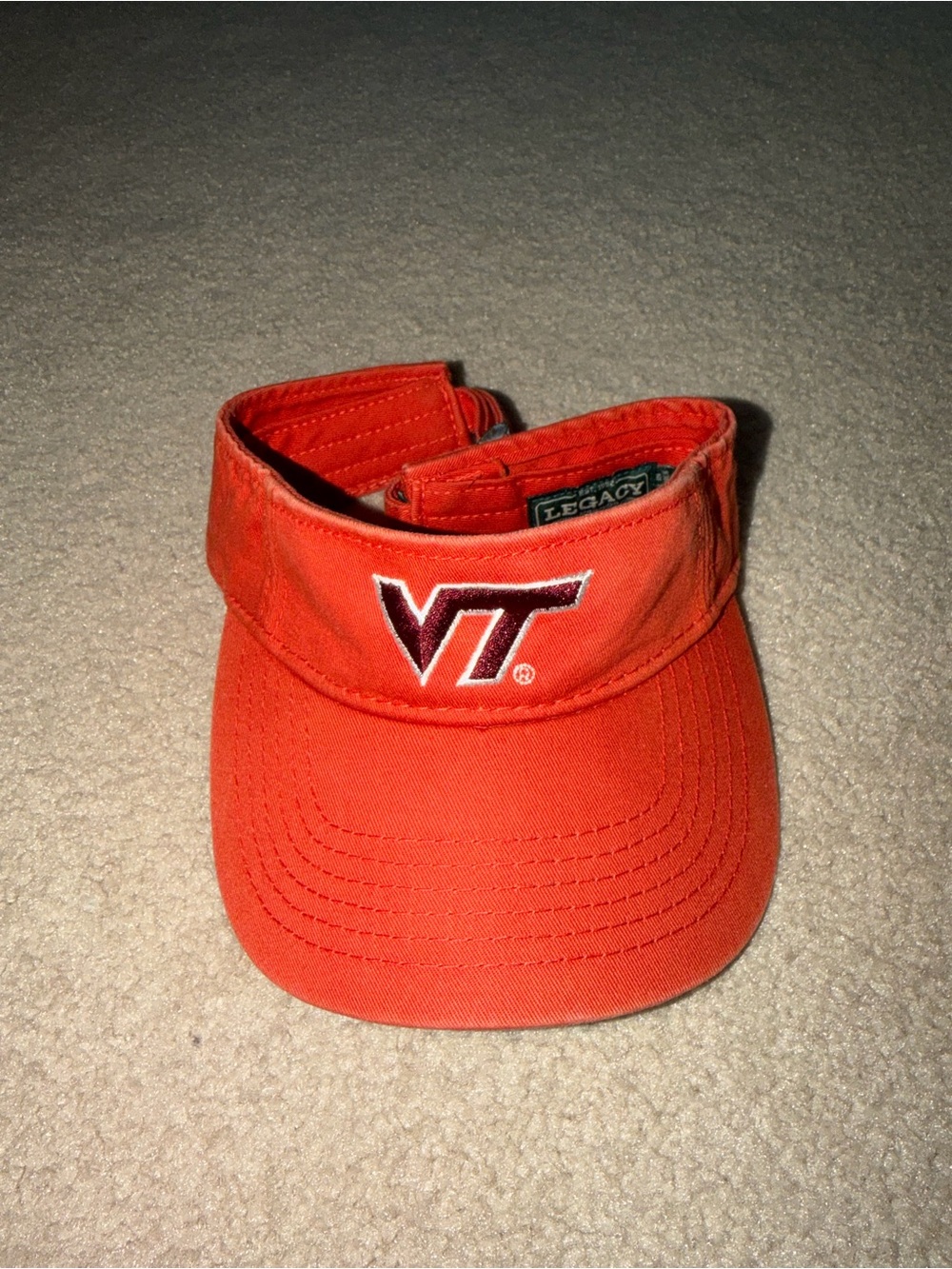 Virginia Tech VT Orange Visor